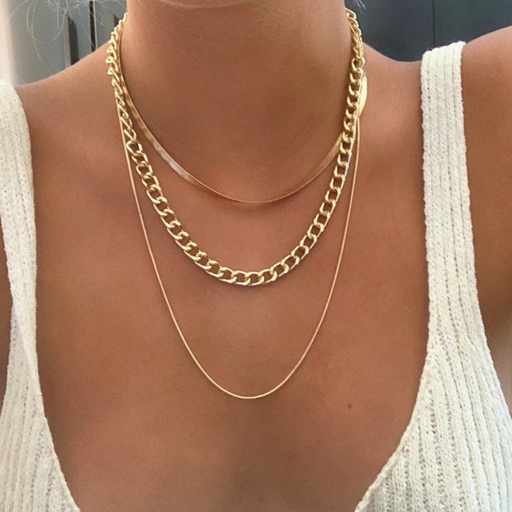 Multilayer 3 Piece Set Necklace
